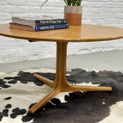 Teak Mid-Century Modern Round Coffee Table, C.1960's -chairish shop teak mid century modern round coffee table c1960s 3711