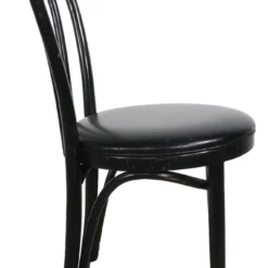 Thonet Style Bistro Chair By Shelby Williams In Black On Black Finish C. 1970's -chairish shop thonet style bistro chair by shelby williams in black on black finish c 1970s 7207