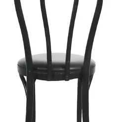 Thonet Style Bistro Chair By Shelby Williams In Black On Black Finish C. 1970's -chairish shop thonet style bistro chair by shelby williams in black on black finish c 1970s 9333