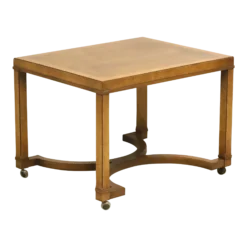 Tomlinson 1960's Neoclassical End Side Table With Casters