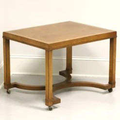 Tomlinson 1960's Neoclassical End Side Table With Casters -chairish shop tomlinson 1960s neoclassical end side table with casters 1238 scaled