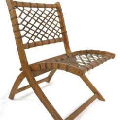 Unusual Folding Rustic Snow Shoe Tubbs Vt. Chair Ca. 1950's Possibly Carl Koch -chairish shop unusual folding rustic snow shoe tubbs vt chair ca 1950s possibly carl koch 1242 scaled