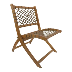 Unusual Folding Rustic Snow Shoe Tubbs Vt. Chair Ca. 1950's Possibly Carl Koch