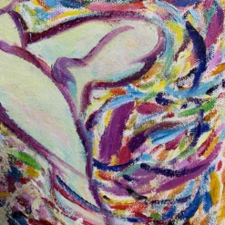 Vernon Rickman Figurative Impressionist Painting, 1960's -chairish shop vernon rickman figurative impressionist painting 1960s 3607 scaled