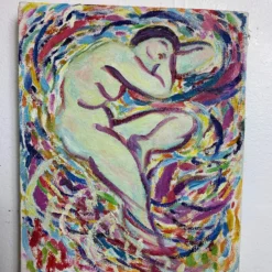 Vernon Rickman Figurative Impressionist Painting, 1960's -chairish shop vernon rickman figurative impressionist painting 1960s 6088 scaled