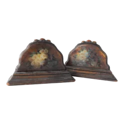 Vintage 1930's Baroque Floral Bookends