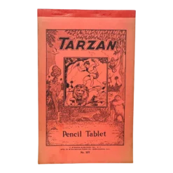 Vintage 1930’s Collectible Tarzan Pencil Tablet