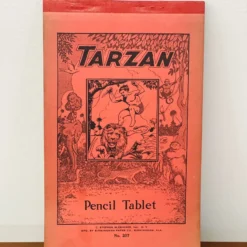 Vintage 1930’s Collectible Tarzan Pencil Tablet -chairish shop vintage 1930s collectible tarzan pencil tablet 7998 scaled