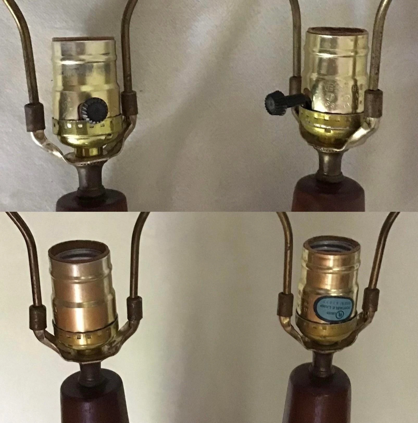 Vintage 1960's Danish Modern Tall Turned Teak Lamps By Esa - A Pair 9 Vintage 1960's Danish Modern Tall Turned Teak Lamps By Esa - A Pair - Image 9