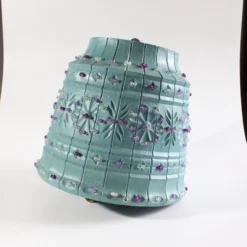 Vintage 1960's Lawnware Jeweled Molded Hanging Pendant Light -chairish shop vintage 1960s lawnware jeweled molded hanging pendant light 9461 scaled