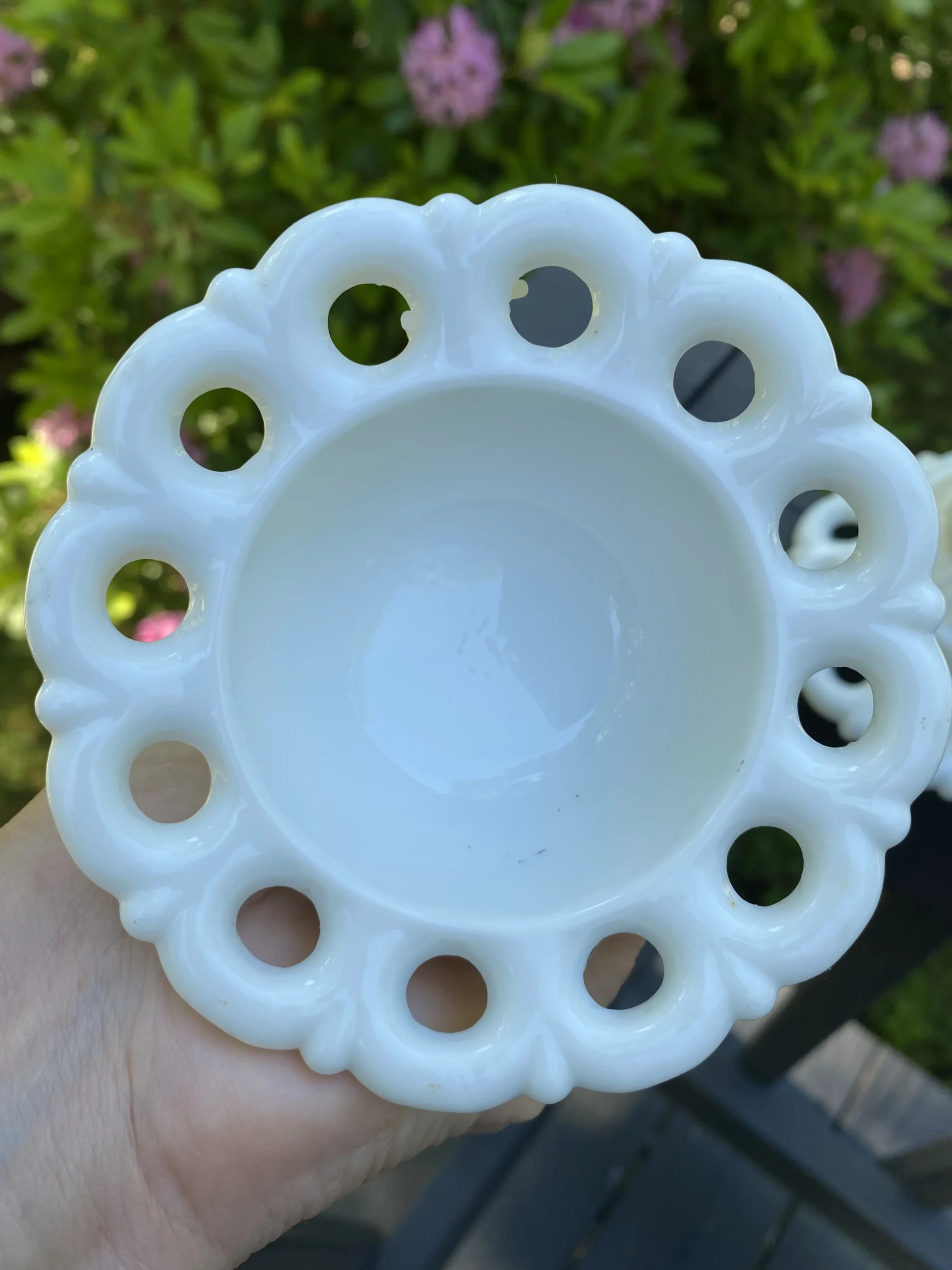 Vintage 1960's Mid-Century Modern Doric Lace Westmoreland Milk Glass Candlesticks - A Pair 7 Vintage 1960's Mid-Century Modern Doric Lace Westmoreland Milk Glass Candlesticks - A Pair - Image 7