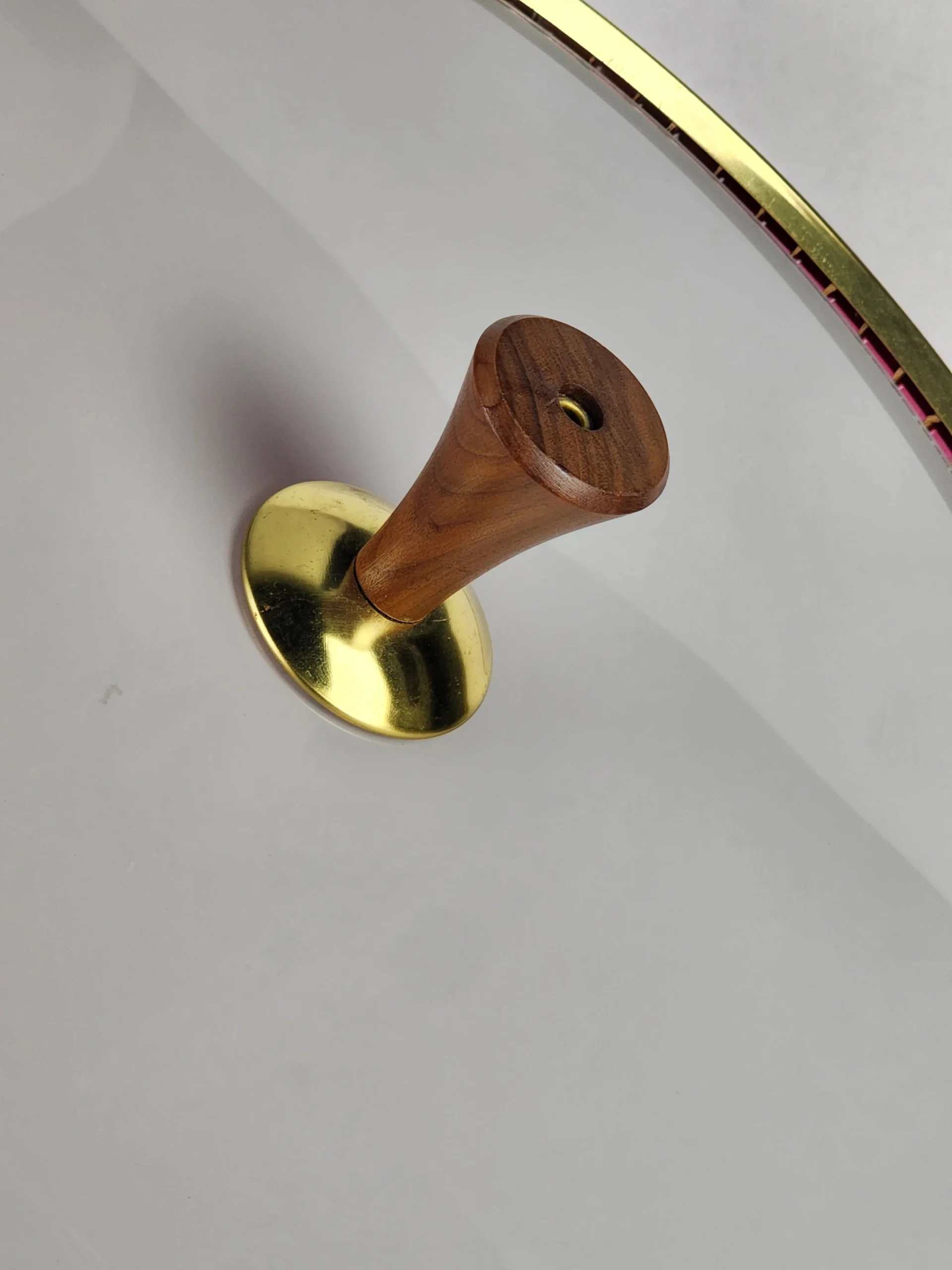 Vintage 1960's Mid-Century Modern Moe Retractable Light Fixture In Cranberry And Pink Honeycomb 6 Vintage 1960's Mid-Century Modern Moe Retractable Light Fixture In Cranberry And Pink Honeycomb - Image 6