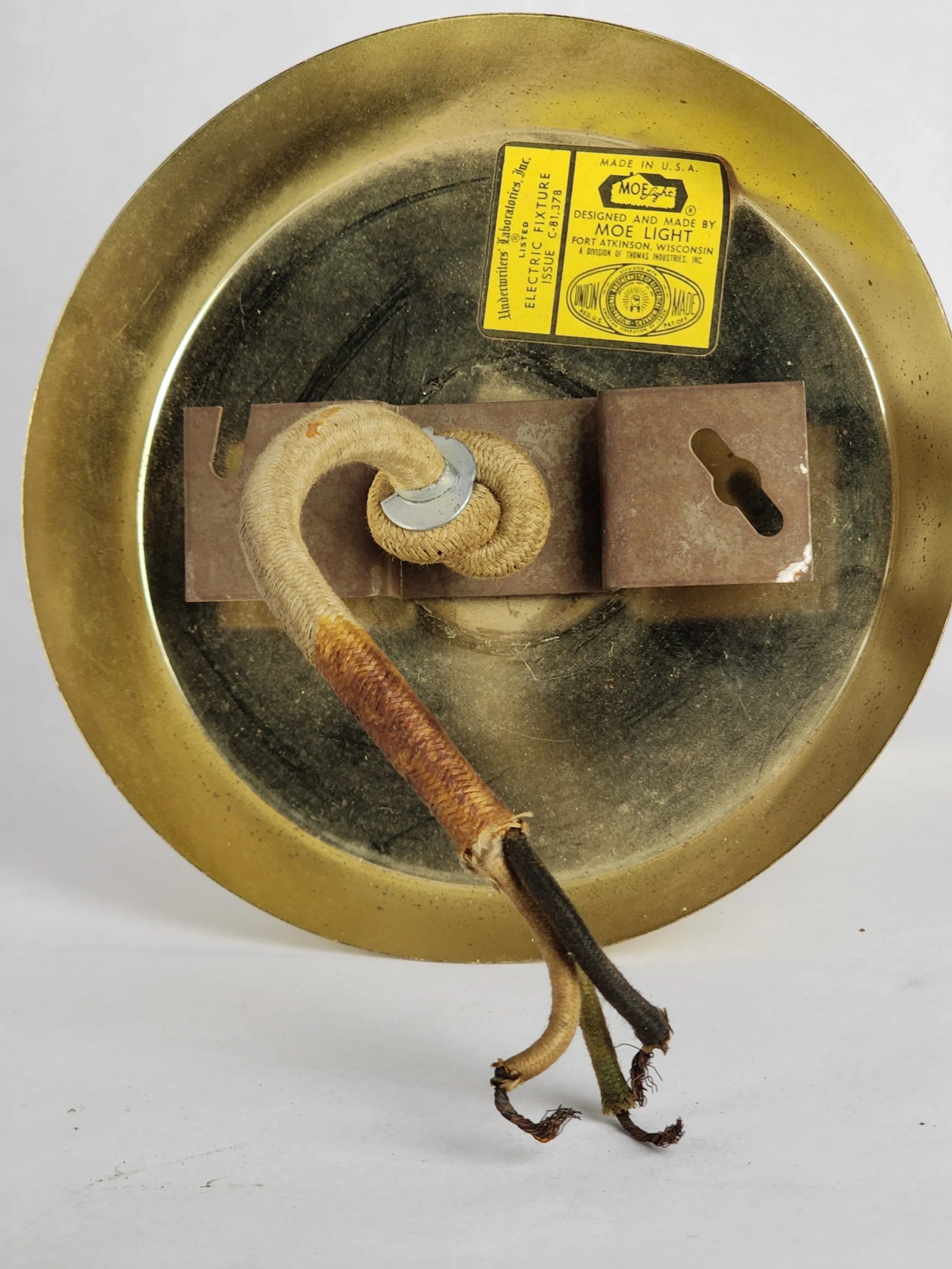 Vintage 1960's Mid-Century Modern Moe Retractable Light Fixture In Cranberry And Pink Honeycomb 8 Vintage 1960's Mid-Century Modern Moe Retractable Light Fixture In Cranberry And Pink Honeycomb - Image 8