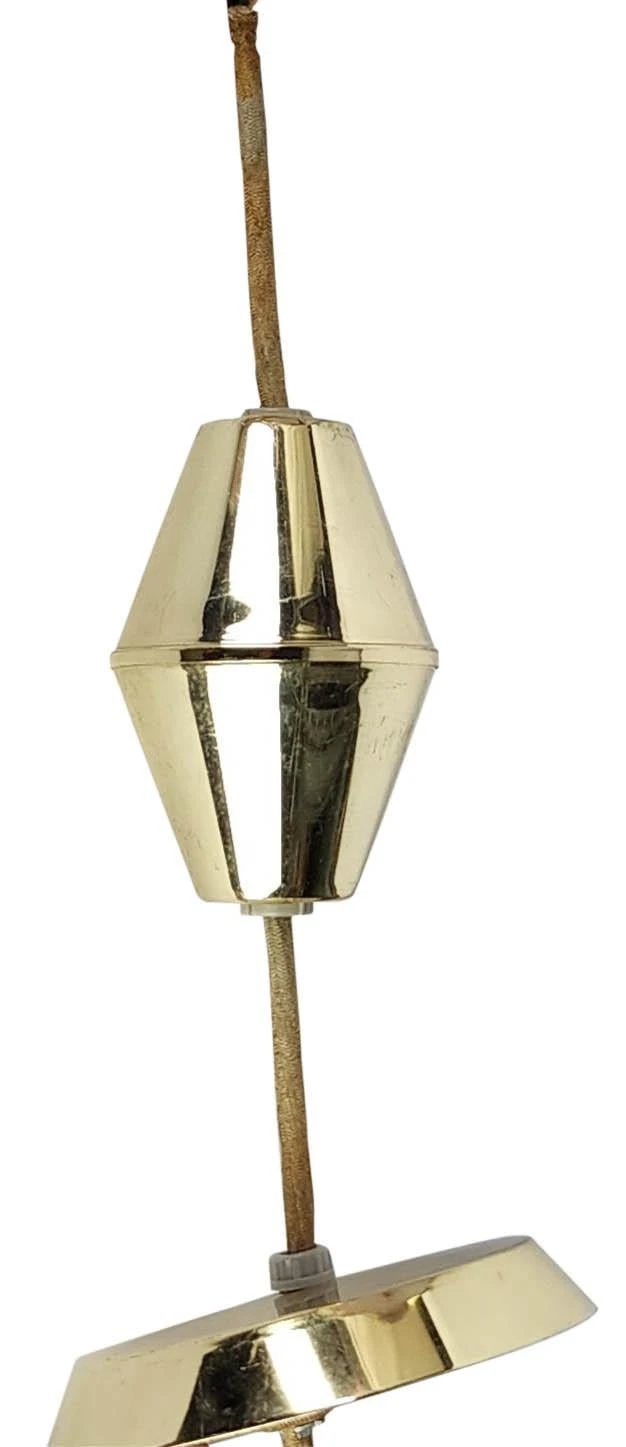 Vintage 1960's Mid-Century Modern Moe Retractable Light Fixture In Cranberry And Pink Honeycomb 7 Vintage 1960's Mid-Century Modern Moe Retractable Light Fixture In Cranberry And Pink Honeycomb - Image 7