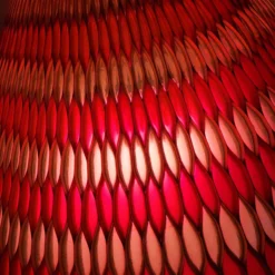 Vintage 1960's Mid-Century Modern Moe Retractable Light Fixture In Cranberry And Pink Honeycomb 13 Vintage 1960's Mid-Century Modern Moe Retractable Light Fixture In Cranberry And Pink Honeycomb -chairish shop vintage 1960s mid century modern moe retractable light fixture in cranberry and pink honeycomb 9839 scaled