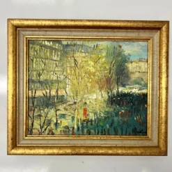 Vintage 1960’s Paris Street Scene -chairish shop vintage 1960s paris street scene 2253 scaled