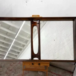 Vintage 1970’s Brutalist Extra Large Solid Walnut Mirror By Tobago 17 Vintage 1970’s Brutalist Extra Large Solid Walnut Mirror By Tobago -chairish shop vintage 1970s brutalist extra large solid walnut mirror by tobago 4547 scaled