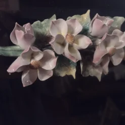 Vintage 1970's Italian French Provincial Floral Style Ceramic Chiming Clock -chairish shop vintage 1970s italian french provincial floral style ceramic chiming clock 2280 scaled