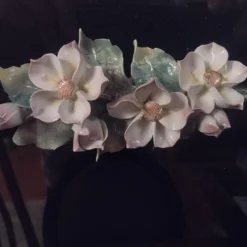 Vintage 1970's Italian French Provincial Floral Style Ceramic Chiming Clock -chairish shop vintage 1970s italian french provincial floral style ceramic chiming clock 3625 scaled