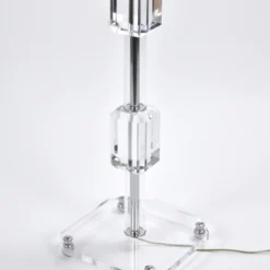 Vintage 1970’s Les Prismatiques Clear Acrylic Lucite & Chrome Floor Lamp -chairish shop vintage 1970s les prismatiques clear acrylic lucite and chrome floor lamp 2570 1 scaled