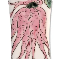 Vintage 1980's Chinese Candle Holders Pair Hand Painted Radish Design -chairish shop vintage 1980s chinese candle holders pair hand painted radish design 5889