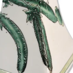 Vintage 1980's Chinese Candle Holders Pair Hand Painted Radish Design -chairish shop vintage 1980s chinese candle holders pair hand painted radish design 7969