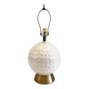 Vintage 1980's Figural Ceramic Golf Ball Table Lamp