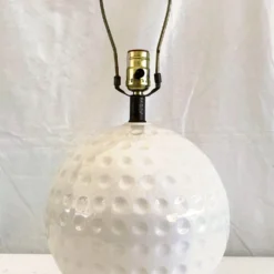 Vintage 1980's Figural Ceramic Golf Ball Table Lamp -chairish shop vintage 1980s figural ceramic golf ball table lamp 6446 scaled