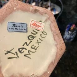 Vintage 1980's Handpainted Mexican Ginger Jar -chairish shop vintage 1980s handpainted mexican ginger jar 1106 scaled