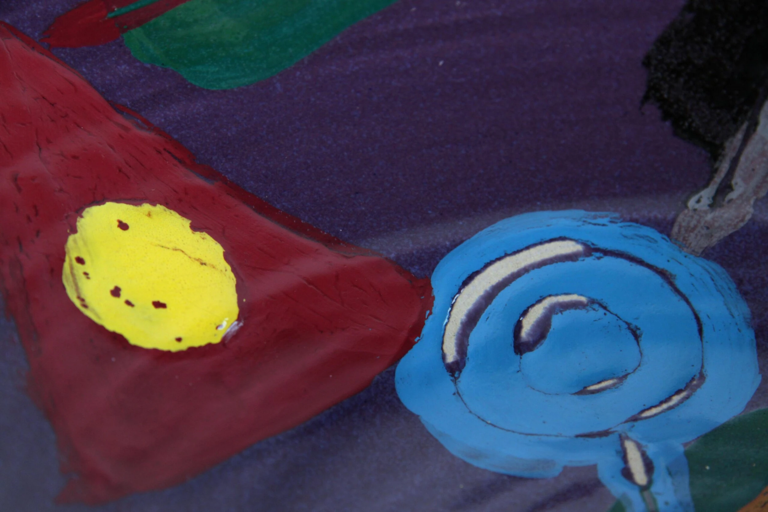 Vintage 1980's Post Modern Colorful Studio Ceramic Art Pottery Bowl - Image 7