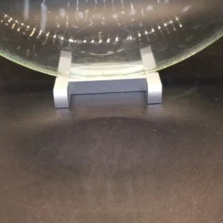 Vintage 1980's Round Flat Glass Vase -chairish shop vintage 1980s round flat glass vase 8980 scaled