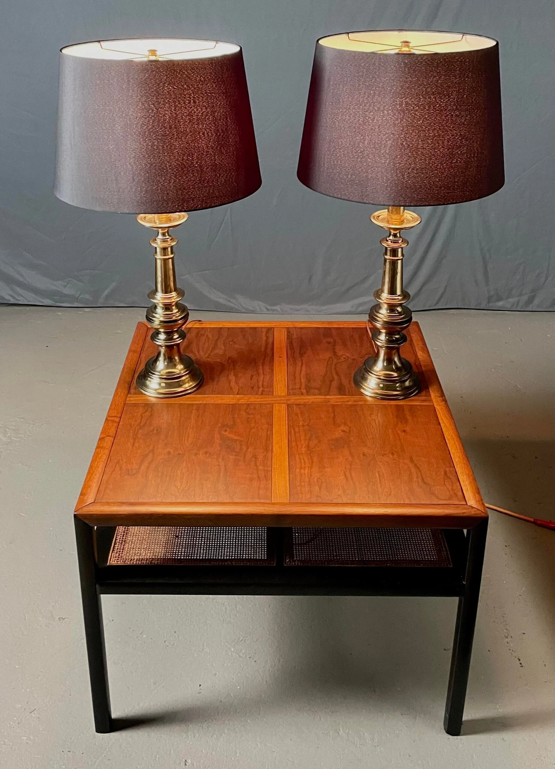 Vintage 1980’s Stiffel Hollywood Regency Brass Table Lamps 5 Vintage 1980’s Stiffel Hollywood Regency Brass Table Lamps - Image 5