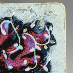 Vintage 1990's Boho Ceramic Pottery Tray/Plate - Studio Art Dish Plate Centerpiece -chairish shop vintage 1990s boho ceramic pottery trayplate studio art dish plate centerpiece 0226