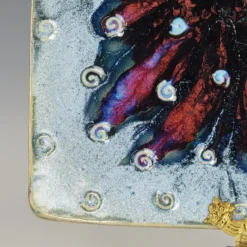 Vintage 1990's Boho Ceramic Pottery Tray/Plate - Studio Art Dish Plate Centerpiece -chairish shop vintage 1990s boho ceramic pottery trayplate studio art dish plate centerpiece 0229