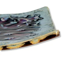 Vintage 1990's Boho Ceramic Pottery Tray/Plate - Studio Art Dish Plate Centerpiece -chairish shop vintage 1990s boho ceramic pottery trayplate studio art dish plate centerpiece 3600