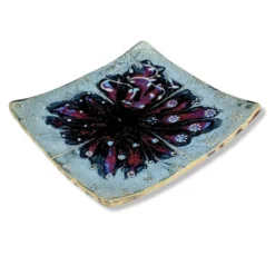 Vintage 1990's Boho Ceramic Pottery Tray/Plate - Studio Art Dish Plate Centerpiece -chairish shop vintage 1990s boho ceramic pottery trayplate studio art dish plate centerpiece 3696