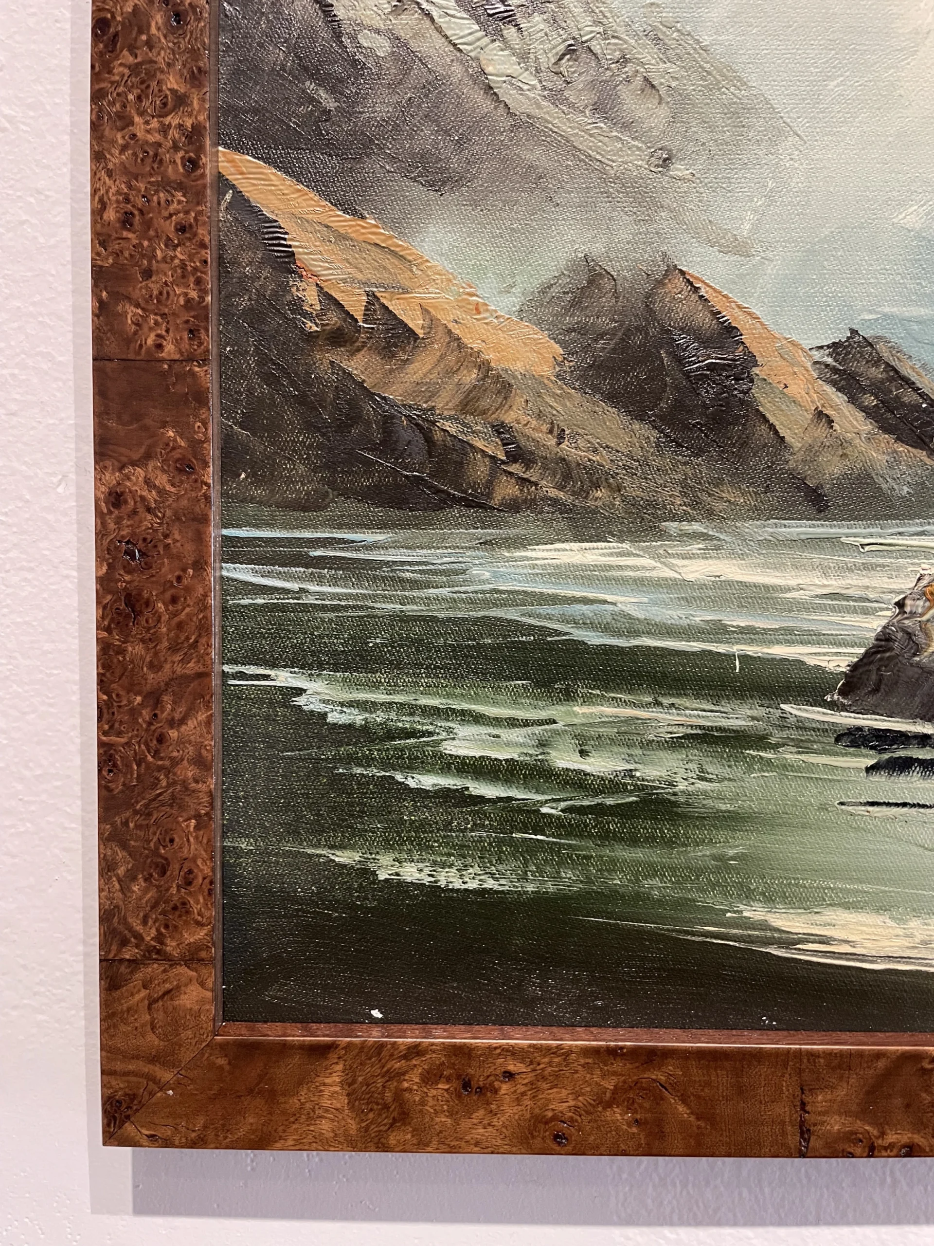 Vintage 70's Seascape Oil Painting On Canvas Entitled "Ebb Tide" 4 Vintage 70's Seascape Oil Painting On Canvas Entitled "Ebb Tide" - Image 4