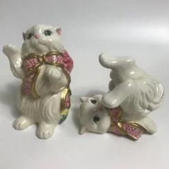 Vintage 90’s Fitz And Floyd Kittens And Roses Retired Ceramic Figurines- Set Of 3 -chairish shop vintage 90s fitz and floyd kittens and roses retired ceramic figurines set of 3 9109 scaled