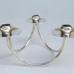 Georg Jensen Vintage C.1960's (Denmark)- Selandia Silver Plate Danish 3-Candle Candelabra -A Pair 14 Georg Jensen Vintage C.1960's (Denmark)- Selandia Silver Plate Danish 3-Candle Candelabra -A Pair -chairish shop vintage c1960s denmark selandia silver plate danish 3 candle candelabra a pair 7047 scaled