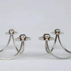 Georg Jensen Vintage C.1960's (Denmark)- Selandia Silver Plate Danish 3-Candle Candelabra -A Pair 13 Georg Jensen Vintage C.1960's (Denmark)- Selandia Silver Plate Danish 3-Candle Candelabra -A Pair -chairish shop vintage c1960s denmark selandia silver plate danish 3 candle candelabra a pair 8127 scaled