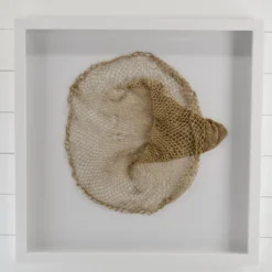 Vintage Fishing Net Framed Coastal Wall Art 1970's -chairish shop vintage fishing net framed coastal wall art 1970s 4107