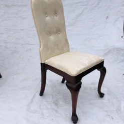 Vintage French Style High Back Upholstered Dining Chairs S/8 -chairish shop vintage french style high back upholstered dining chairs s8 7979 scaled
