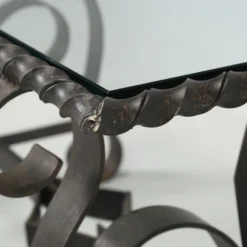 Vintage French Wrought Iron And Glass Coffee Table Circa 1950's To 1960's -chairish shop vintage french wrought iron and glass coffee table circa 1950s to 1960s 0165 scaled