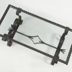 Vintage French Wrought Iron And Glass Coffee Table Circa 1950's To 1960's -chairish shop vintage french wrought iron and glass coffee table circa 1950s to 1960s 5238 scaled