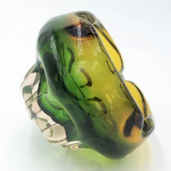 Vintage Glass Ashtray | Murano Green To Yellow Ombre | 1950's -chairish shop vintage glass ashtray murano green to yellow ombre 1950s 1943 scaled