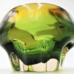 Vintage Glass Ashtray | Murano Green To Yellow Ombre | 1950's -chairish shop vintage glass ashtray murano green to yellow ombre 1950s 2091 scaled