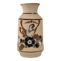 Vintage Large Folk Art Tonala Sandstone Pottery Vase, 1960's