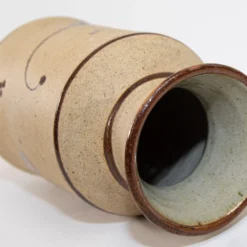 Vintage Large Folk Art Tonala Sandstone Pottery Vase, 1960's -chairish shop vintage large folk art tonala sandstone pottery vase 1960s 2411