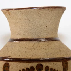 Vintage Large Folk Art Tonala Sandstone Pottery Vase, 1960's -chairish shop vintage large folk art tonala sandstone pottery vase 1960s 3225