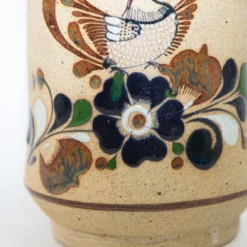 Vintage Large Folk Art Tonala Sandstone Pottery Vase, 1960's -chairish shop vintage large folk art tonala sandstone pottery vase 1960s 9784